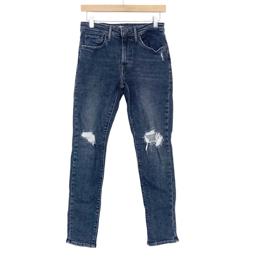 Levis 721 High Rise Skinny Gray Jeans Sz 27
